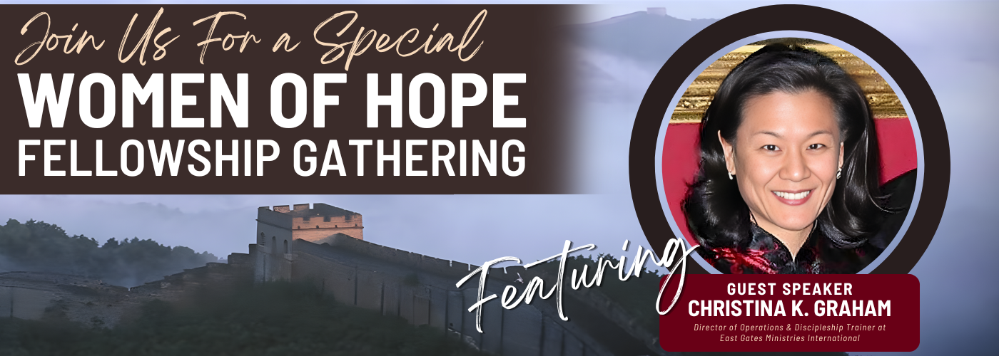 Women of Hope Fellowship Gathering with Special Guest Speaker – Christina K. Graham